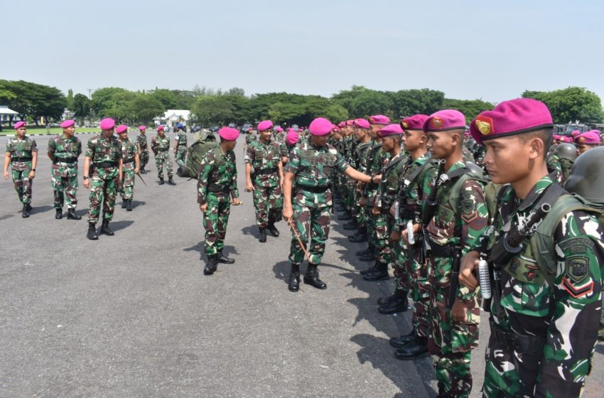  Menbanpur Marinir Kirimkan Dua SSK ke Bali
