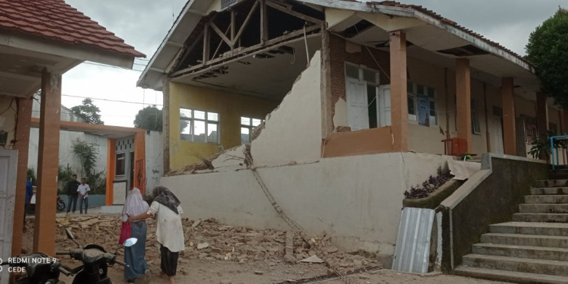  Gempa Guncang Cianjur,BNPB:343 Rumah Rusak Parah, 17 Meninggal