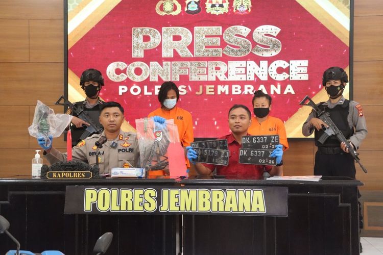  Pasutri di Bali Ditangkap Kasus Pencurian 6 Unit Motor