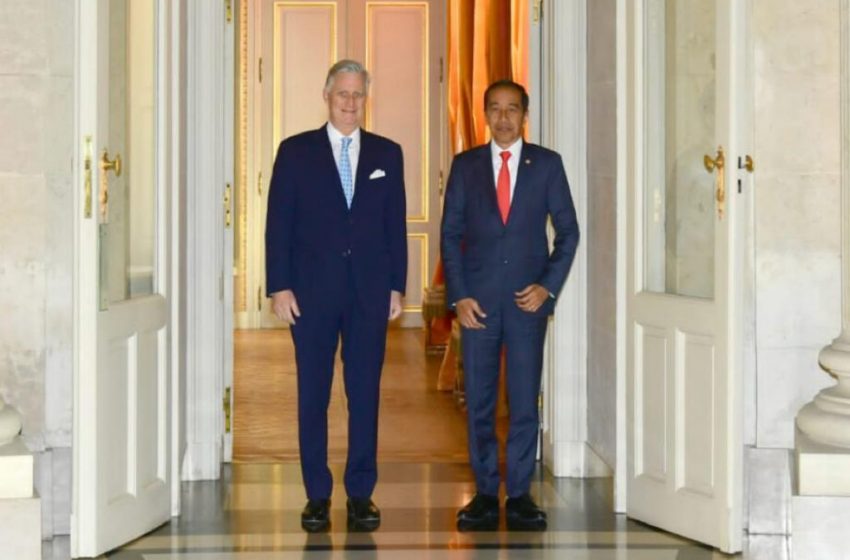  Presiden Jokowi Disambut Raja Belgia di Istana Laeken