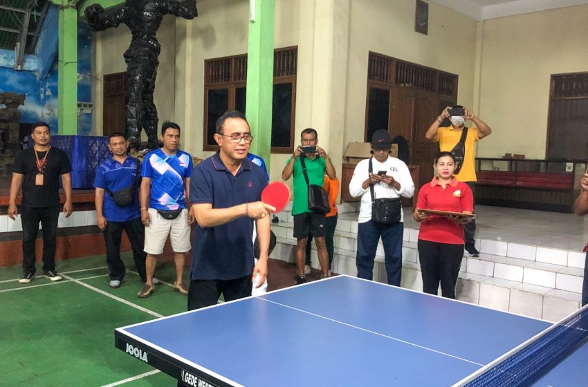  Jaring Bibit Atlet Tenis Meja, Gelar Pertandingan Antar Dusun