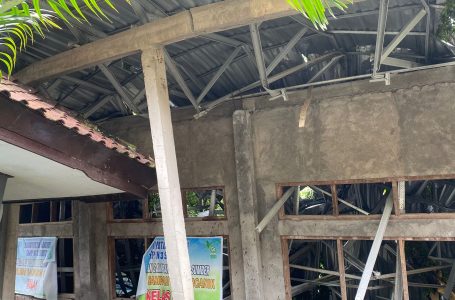 Salah satu rumah warga di Buleleng Bali Utara yang rusak parah akibat cuaca ekstrem.